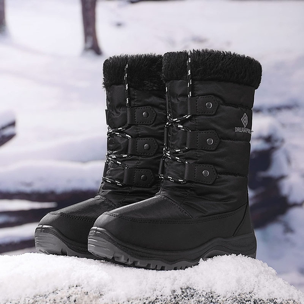 Kids Winter Snow Boots - BLACK - 5